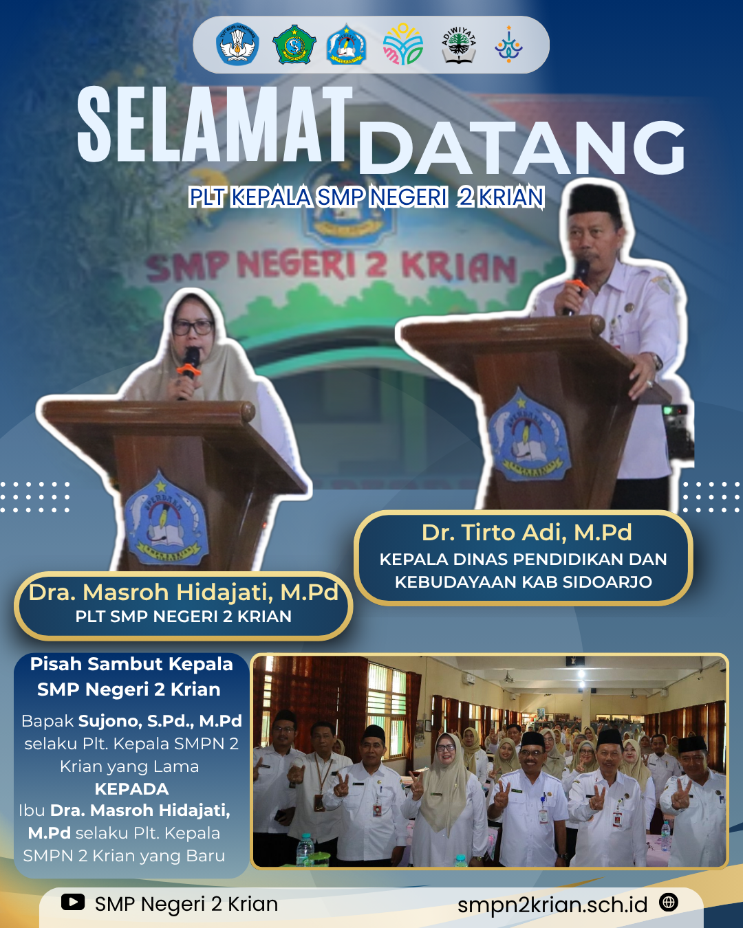 Serah Terima Plt. Kepala SMPN 2 Krian