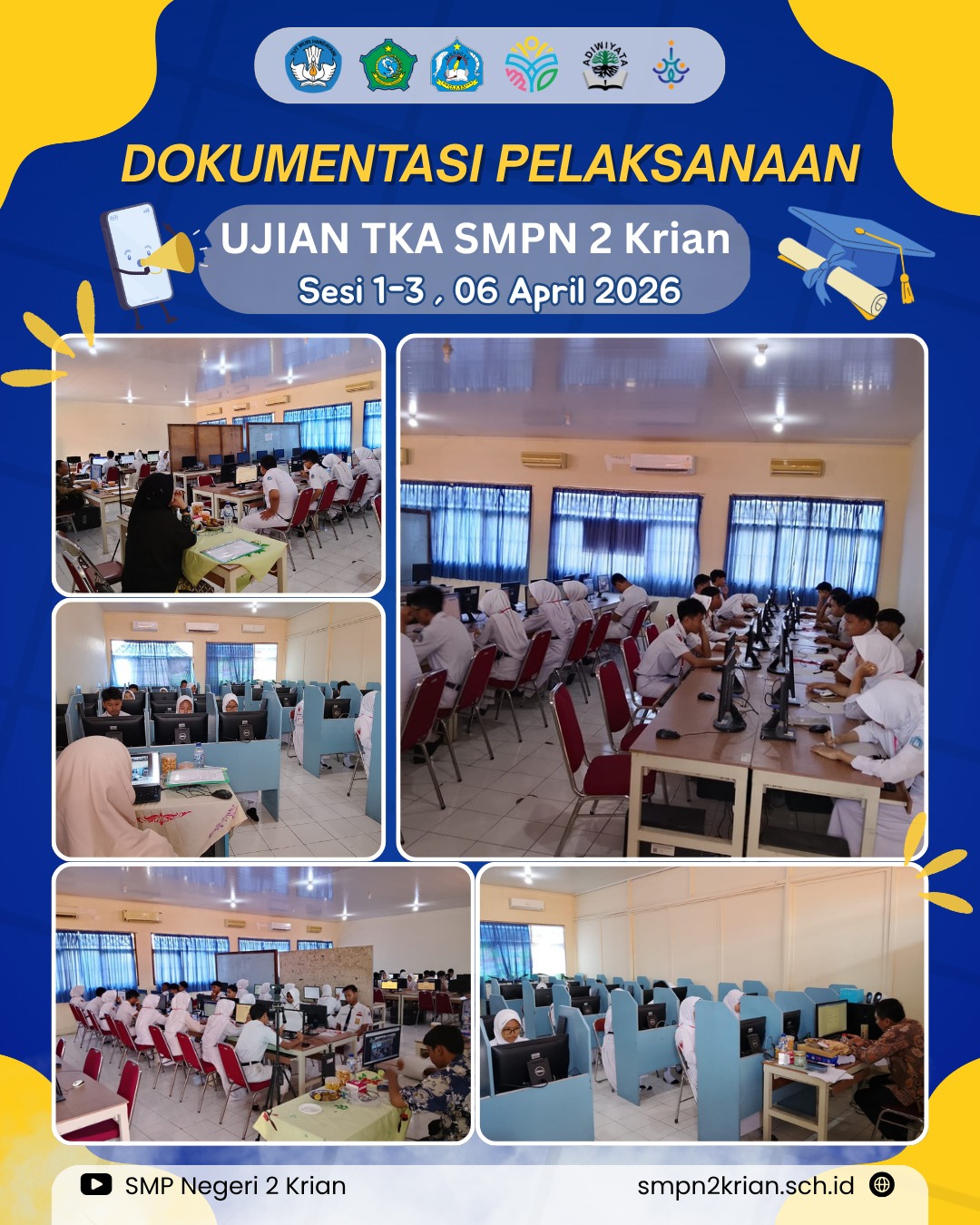 Dokumentasi Pelaksanaan Ujian TKA Gel. I TA 2025/2026