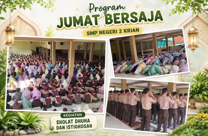 Kegiatan JUMAT BERSAJA SMP Negeri 2 Krian