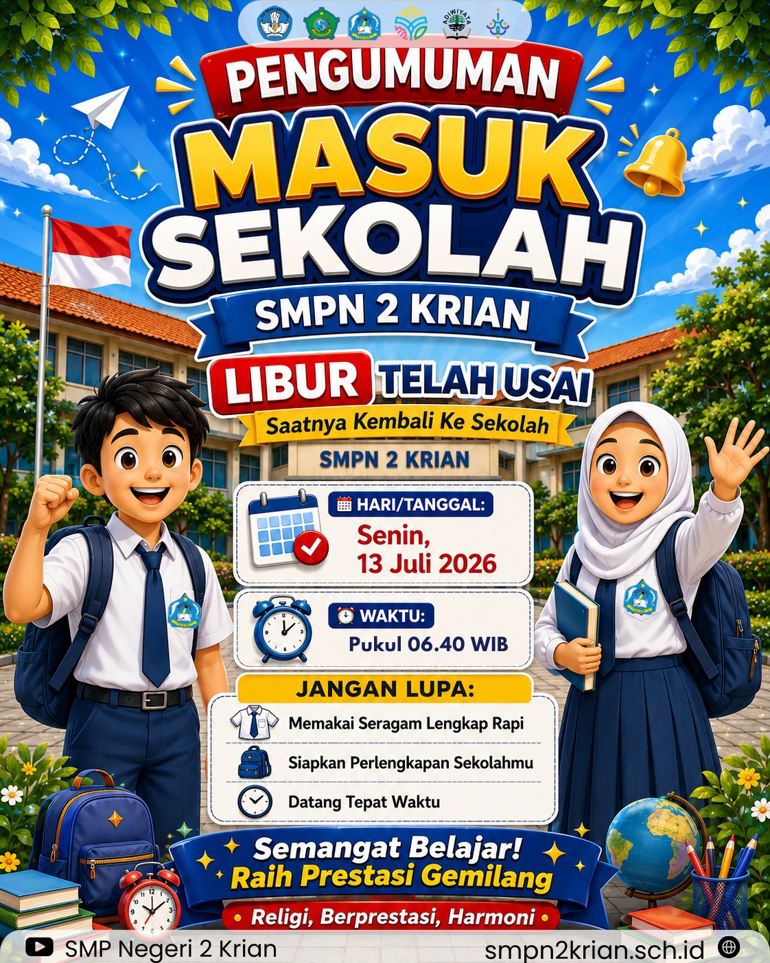 Semangat Kembali Ke Sekolah & Memasuki Tahun Ajaran 2026/2027