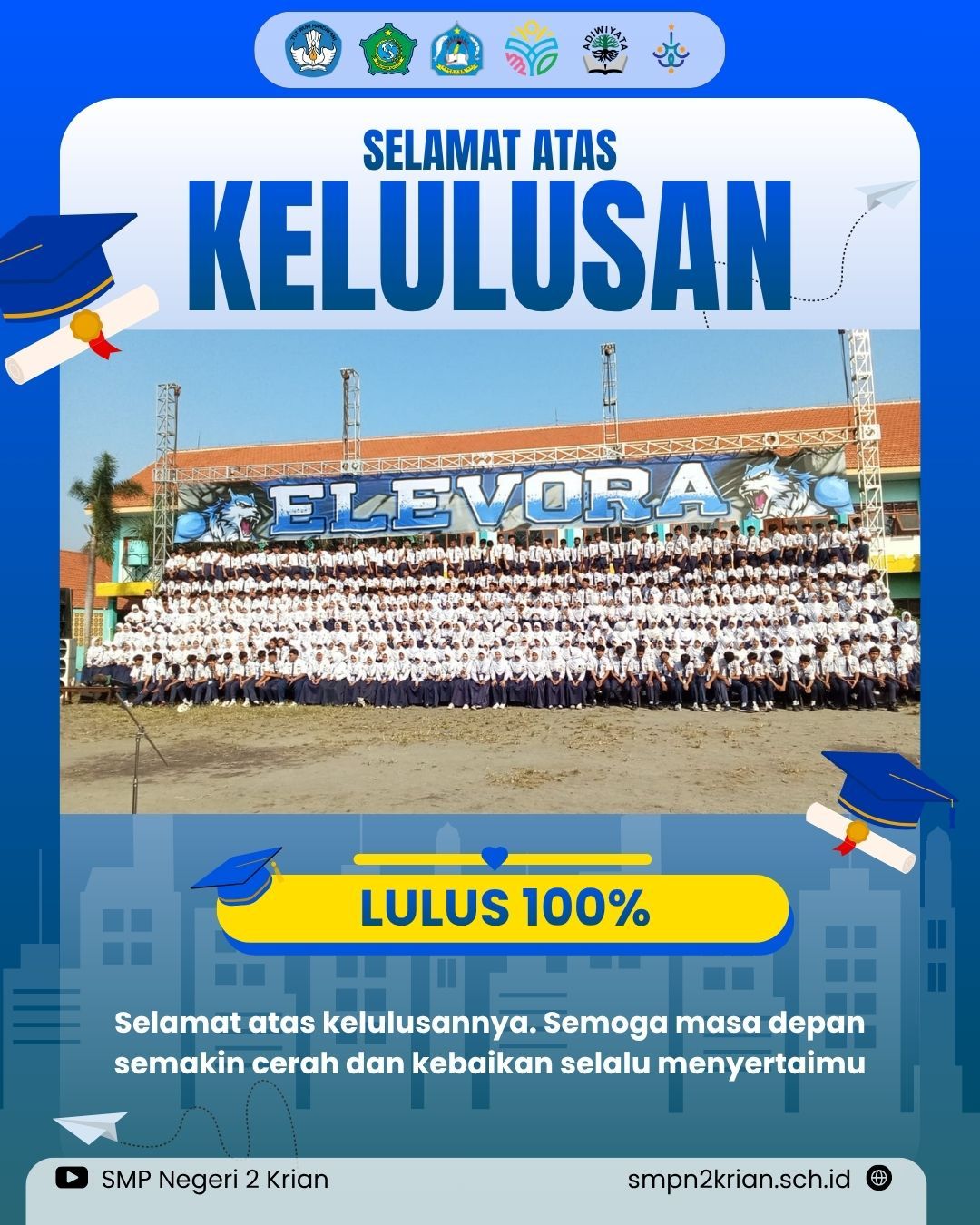 SELAMAT ATAS KELULUSAN KELAS IX ANGKATAN 44 TAHUN AJARAN 2025/2026